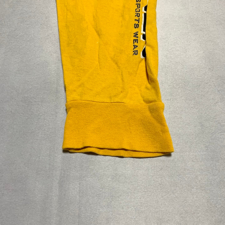 ポロジーンズカンパニー 古着 ロンT イエロー ビッグロゴ XL