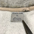 カーハート 古着  スウェット ハーフジップ グレー L