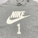 ナイキ 古着  パーカー グレー ビッグロゴ レディースL