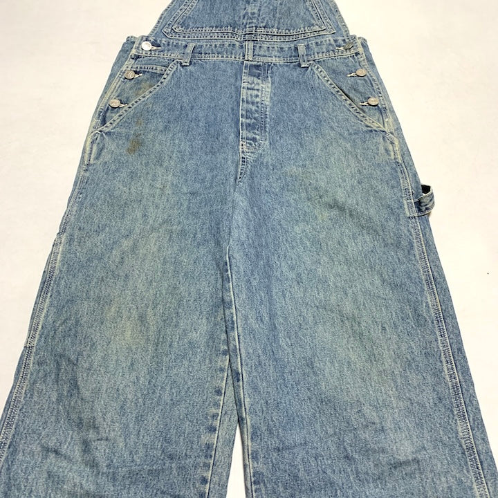 カルバンクラインジーンズ 古着  オーバーオール スカイブルー S