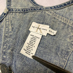 カルバンクラインジーンズ 古着  オーバーオール スカイブルー S