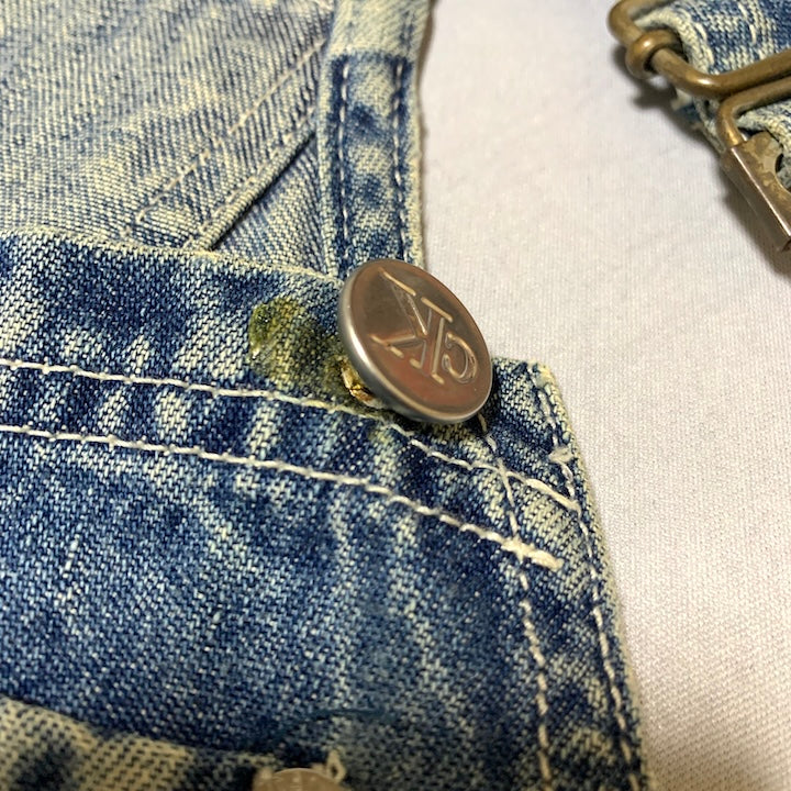 カルバンクラインジーンズ 古着  オーバーオール スカイブルー S