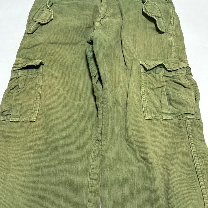 ザノースフェイス 古着  コーデュロイパンツ カーキ カーゴパンツ XL