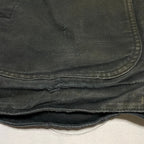 カーハート 古着  ダックジャケット 襟ボア ブラック 企業ロゴ S