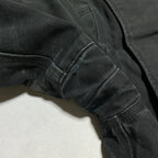 カーハート 古着  ダックジャケット 襟ボア ブラック 企業ロゴ S