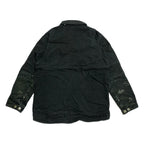 カーハート 古着  ダックジャケット 襟ボア ブラック 企業ロゴ S