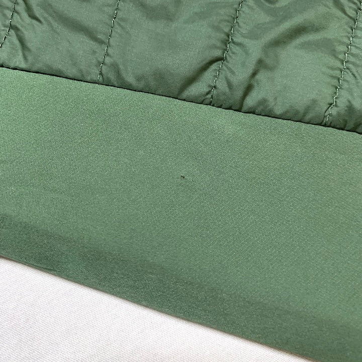 ザノースフェイス 古着  ダウンジャケット 薄手 ナイロン カーキ XL