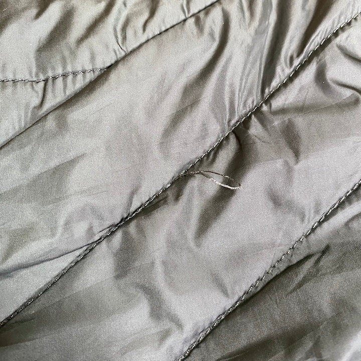 ザノースフェイス 古着  ダウンジャケット 薄手 ナイロン カーキ XL