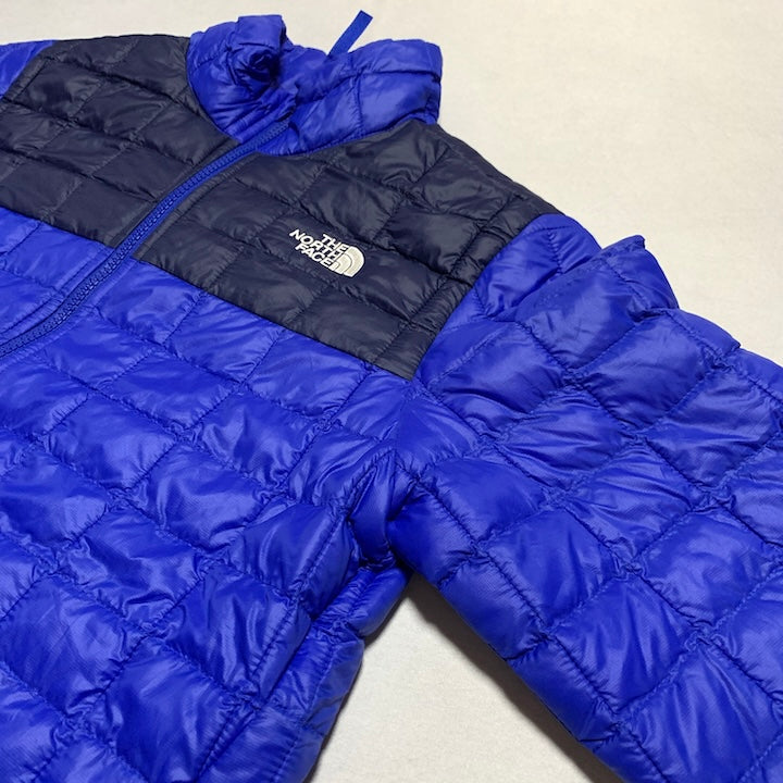 ザノースフェイス 古着  ダウンジャケット ブルー 推定XS