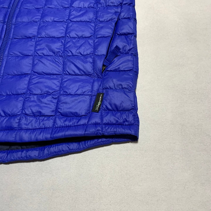 ザノースフェイス 古着  ダウンジャケット ブルー 推定XS