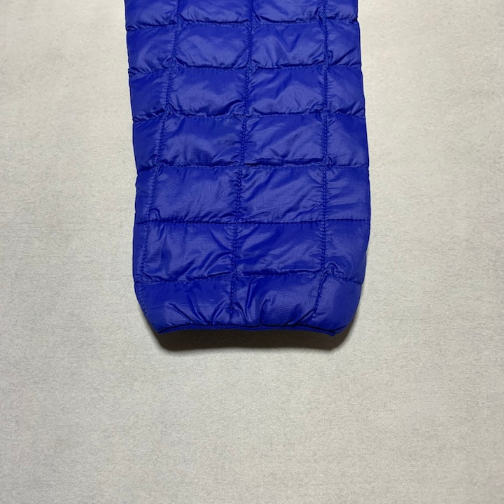 ザノースフェイス 古着  ダウンジャケット ブルー 推定XS
