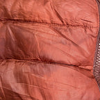 ザノースフェイス 古着  ダウンジャケット 赤ブラウン S