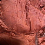 ザノースフェイス 古着  ダウンジャケット 赤ブラウン S