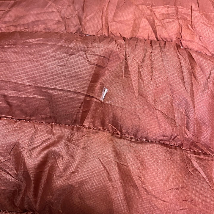 ザノースフェイス 古着  ダウンジャケット 赤ブラウン S