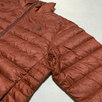 ザノースフェイス 古着  ダウンジャケット 赤ブラウン S