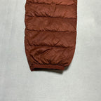 ザノースフェイス 古着  ダウンジャケット 赤ブラウン S