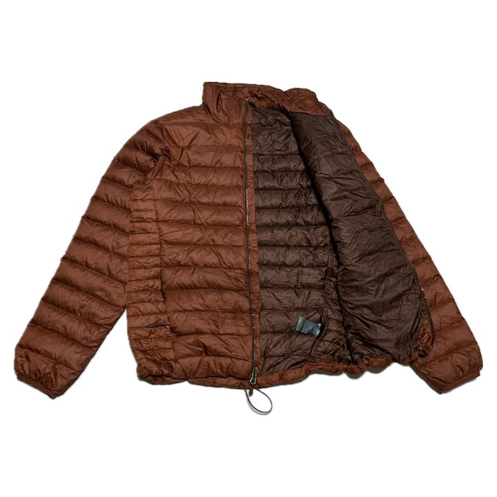 ザノースフェイス 古着  ダウンジャケット 赤ブラウン S