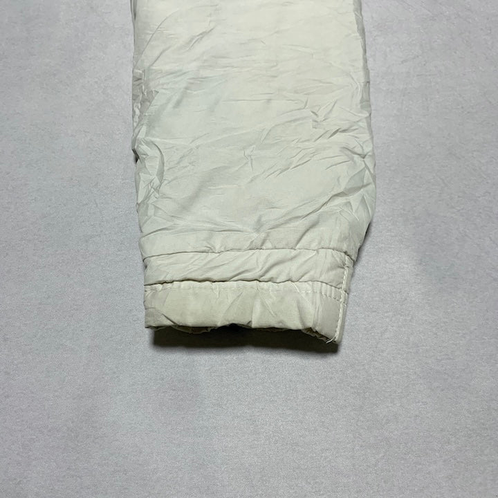 ザノースフェイス 古着  ダウンジャケット 薄手 ホワイト 裏フリース レディースL