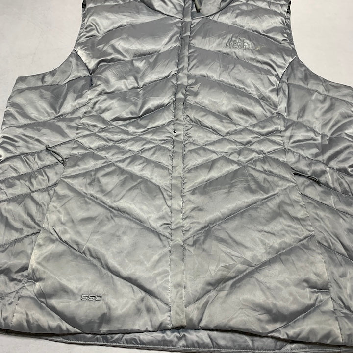 ザノースフェイス 古着  ダウンベスト 550 メタル レディースXL