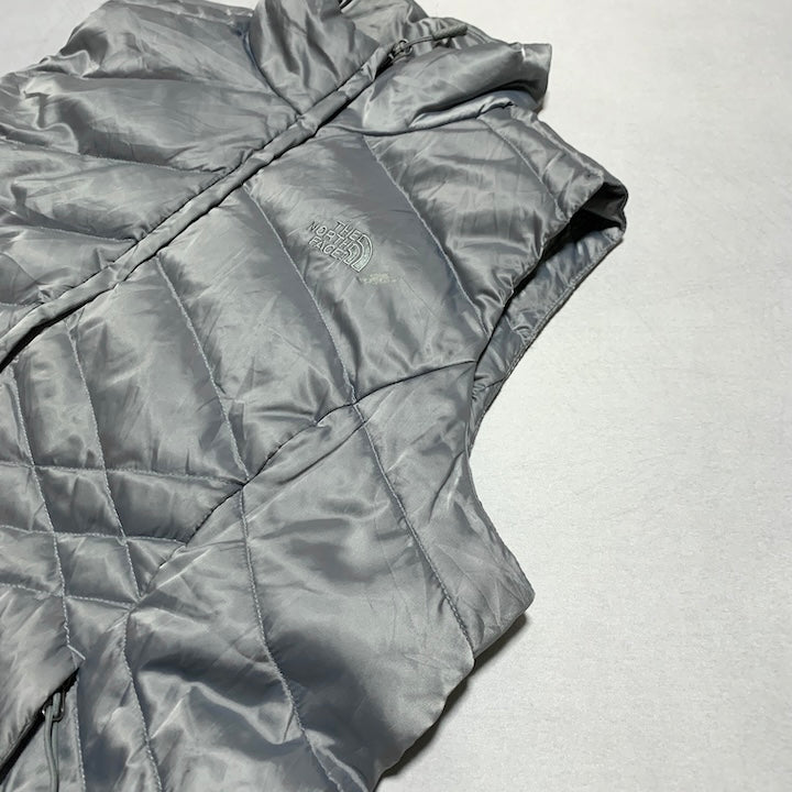 ザノースフェイス 古着  ダウンベスト 550 メタル レディースXL