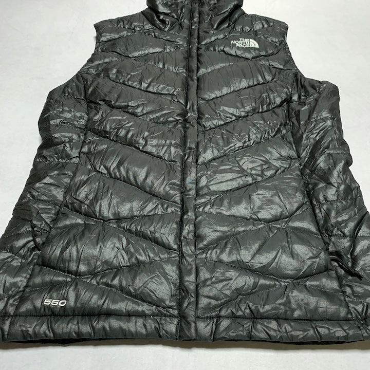 ザノースフェイス 古着  ダウンベスト 550 ブラック レディースS