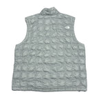 ザノースフェイス 古着  ダウンベスト 薄手 ライトグレー 企業ロゴ XL