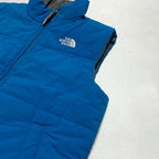 ザノースフェイス 古着  ダウンベスト グレーブルー 推定XXS