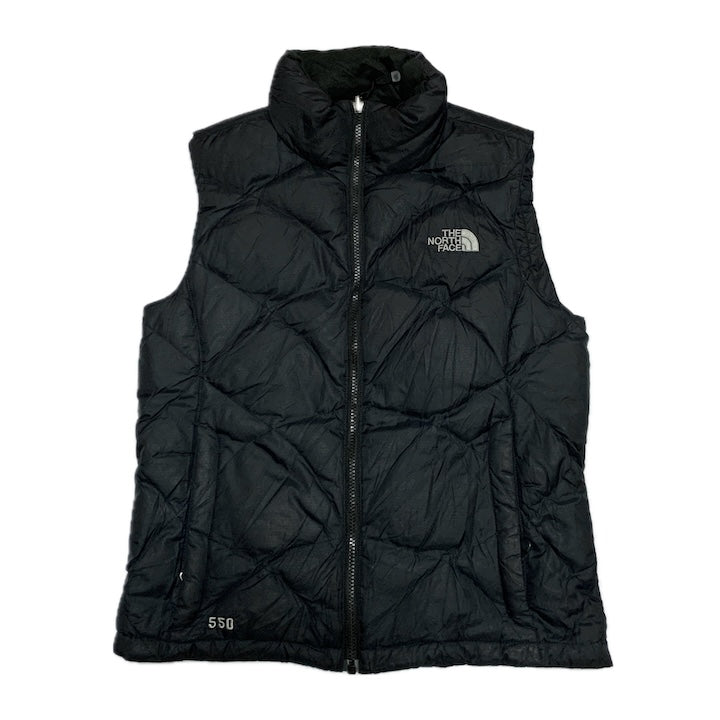 ザノースフェイス 古着  ダウンベスト 550 ブラック レディースS