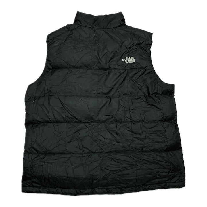 ノースフェイス ダウンベスト 550フィル 刺繍ロゴ ブラック 黒 XL The North Face – 古着屋まんたろう