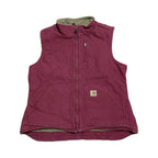 カーハート Carhartt ダックベスト ピンク 裏ボア レディースL