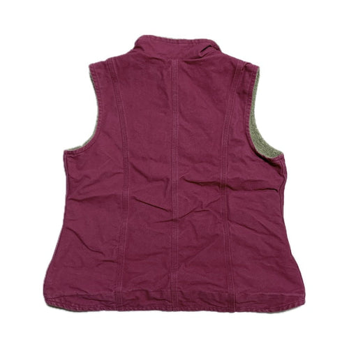 カーハート 古着  ダックベスト ピンク 裏地ボア レディースL