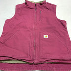 カーハート Carhartt ダックベスト ピンク 裏ボア レディースL