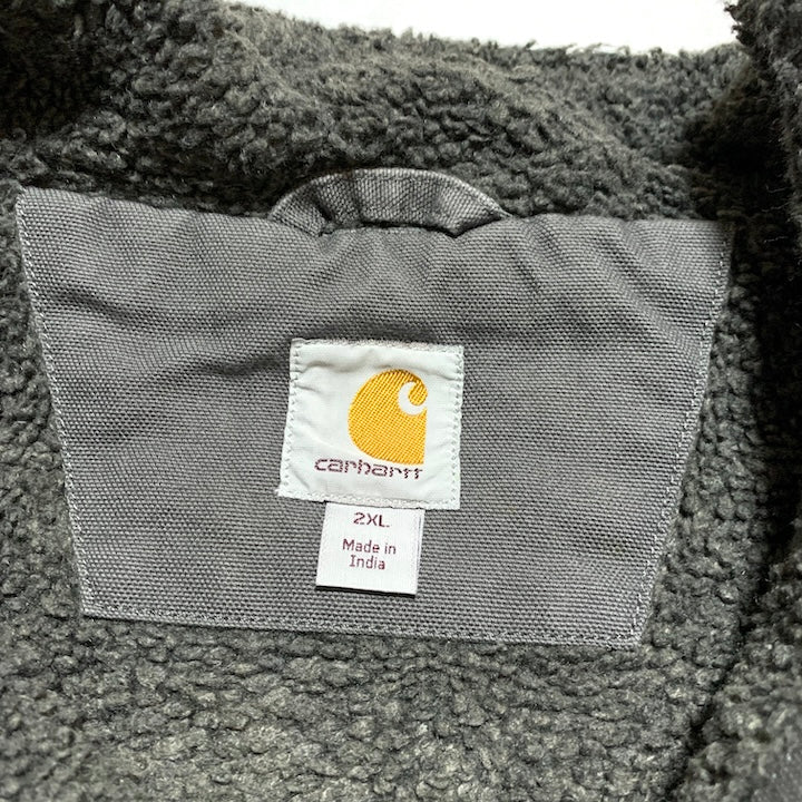 カーハート Carhartt ダックベスト 裏ボア グレー メンズ2XL