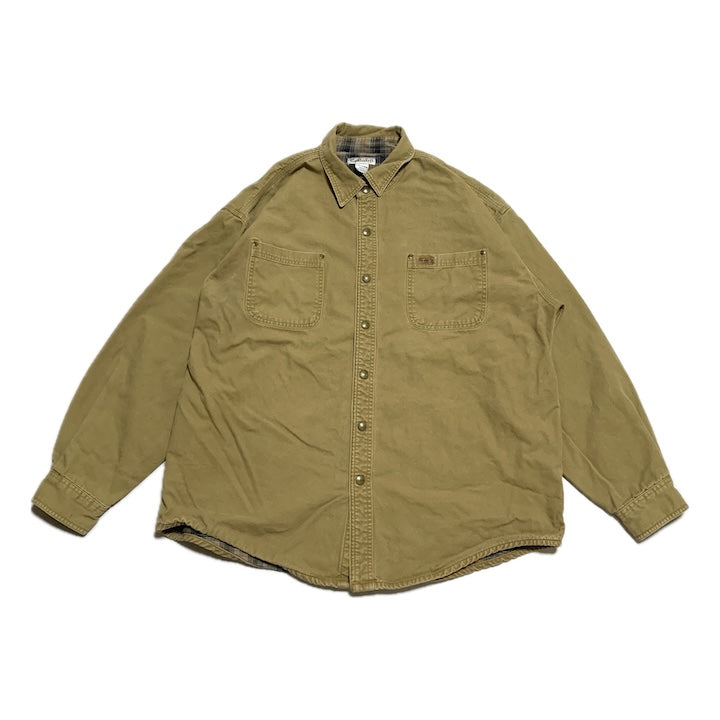 カーハート 古着  シャツジャケット ベージュ ライトアウター XL