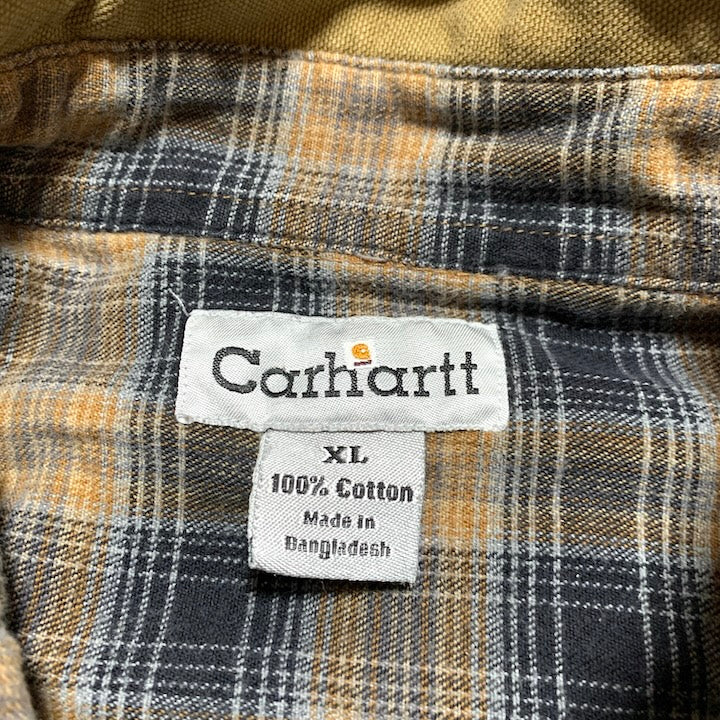 カーハート Carhartt シャツジャケット 厚手 ベージュ ライトアウター メンズXL
