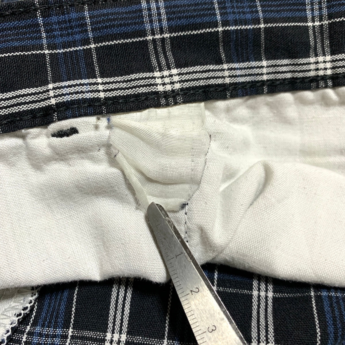 ディッキーズ Dickies ハーフパンツ チェック ブルー メンズXXL