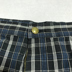 ディッキーズ Dickies ハーフパンツ チェック ブルー メンズXXL