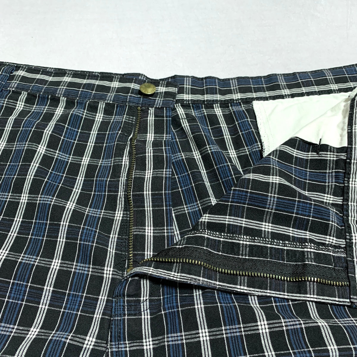 ディッキーズ Dickies ハーフパンツ チェック ブルー メンズXXL