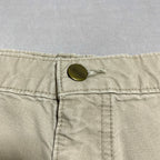 カーハート Carhartt ハーフパンツ 革パッチ ライトグレー メンズXL