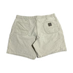 カーハート Carhartt ハーフパンツ 革パッチ ライトグレー メンズXL