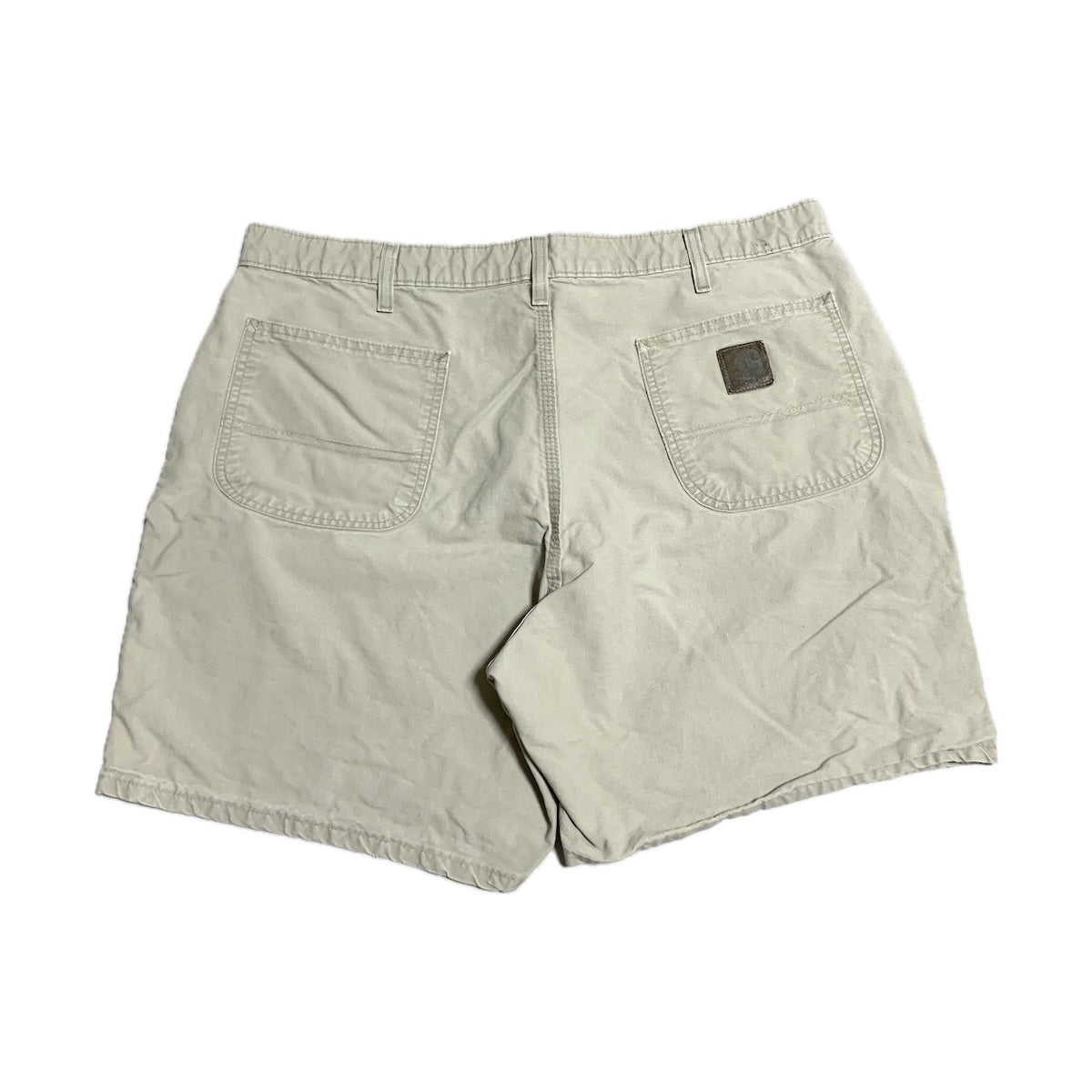 カーハート Carhartt ハーフパンツ 革パッチ ライトグレー メンズXL