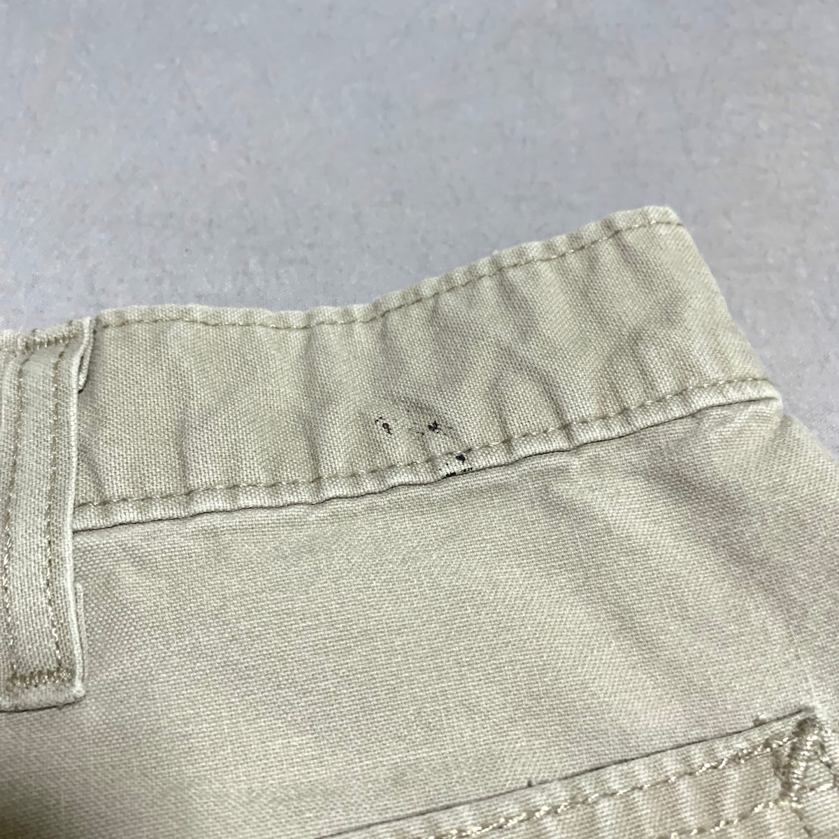 カーハート Carhartt ハーフパンツ 革パッチ ライトグレー メンズXL