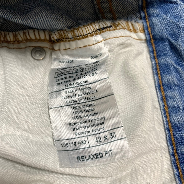 カーハート Carhartt デニム メキシコ製 スカイブルー ロゴパッチ W42 L30 メンズ