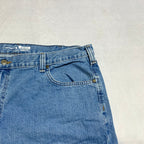 カーハート Carhartt デニム メキシコ製 スカイブルー ロゴパッチ W42 L30 メンズ