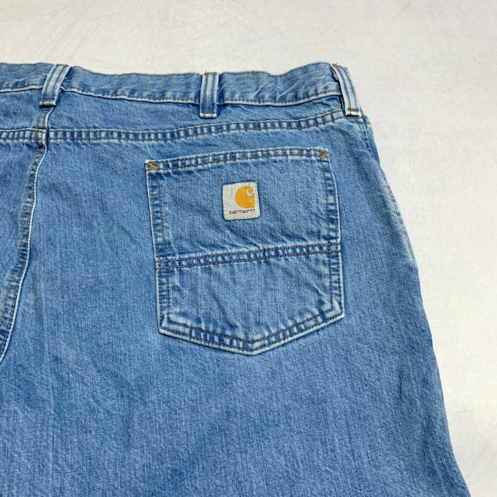 カーハート Carhartt デニム メキシコ製 スカイブルー ロゴパッチ W42 L30 メンズ