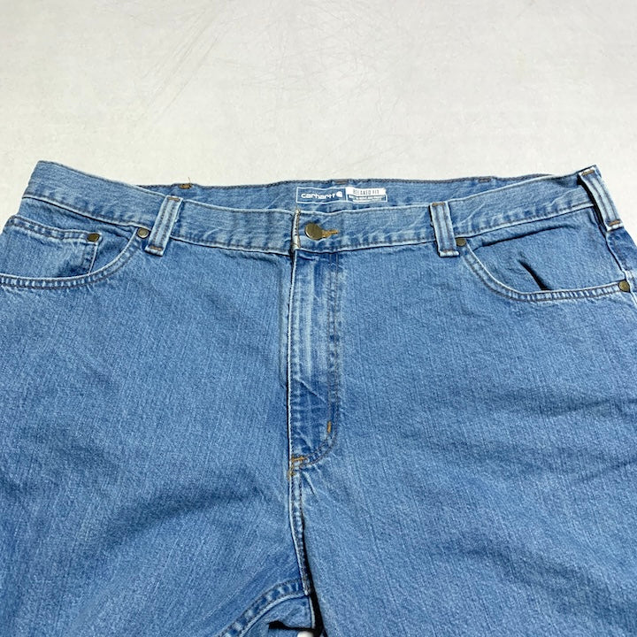カーハート Carhartt デニム メキシコ製 スカイブルー ロゴパッチ W42 L30 メンズ
