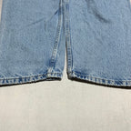 カーハート Carhartt デニム スカイブルー 革パッチ W44 L30 メンズ