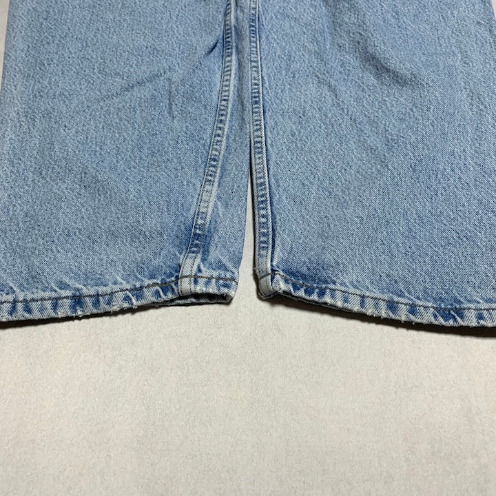 カーハート Carhartt デニム スカイブルー 革パッチ W44 L30 メンズ