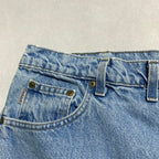 カーハート Carhartt デニム スカイブルー 革パッチ W44 L30 メンズ