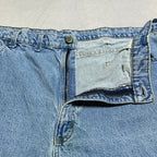 カーハート Carhartt デニム スカイブルー 革パッチ W44 L30 メンズ